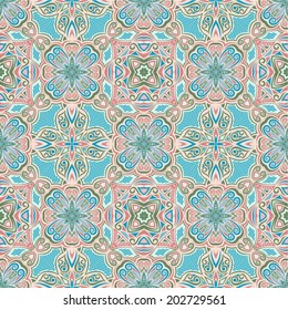 seamless pattern: detailed vector persian carpet