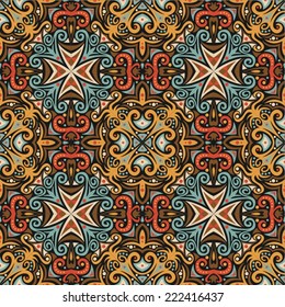 seamless pattern: detailed vector persian ornament