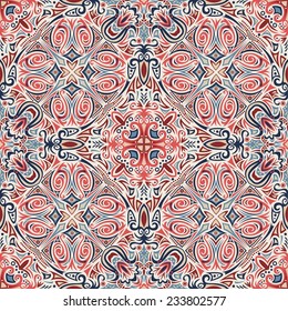 seamless pattern: detailed vector persian carpet