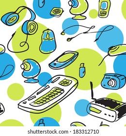 Seamless pattern of devices for home use