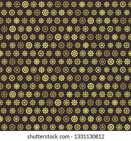 Seamless pattern with dharmachakra hinduism symbols