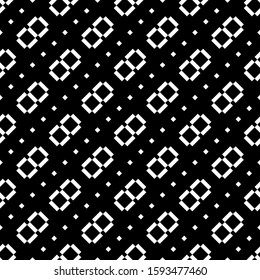 Seamless pattern. Diagonal blocks, diamonds ornament. Slanted rectangles, squares background. Angled figures, rhombuses motif. Shapes, dots backdrop. Tilted forms, spots wallpaper. Vector .