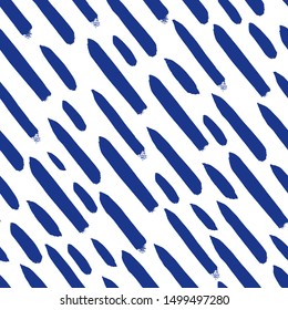 Seamless pattern with diagonal brush strokes. Vector illustration with hand drawn texture.