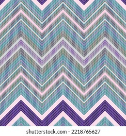 Seamless pattern with diagonal colorful zigzag stripes, vector EPS 10