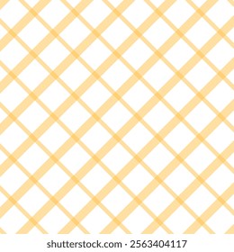 A seamless pattern diagonal intersecting lines forming a plaid or checkered design on a white background, ideal for textiles, wallpapers, or digital designs