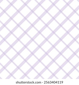 A seamless pattern diagonal intersecting lines forming a plaid or checkered design on a white background, ideal for textiles, wallpapers, or digital designs