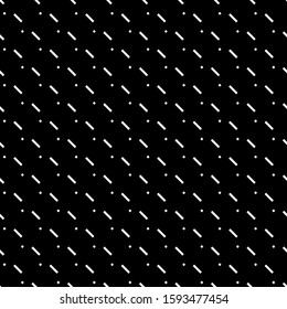 Seamless pattern. Diagonal lines, diamonds ornament. Angled stripes, rhombuses motif. Tilted strokes, dots wallpaper. Slanted dashes, squares background. Striped, dotted backdrop. Vector illustration