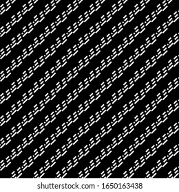 Seamless pattern. Diagonal lines, diamonds ornament. Angled stripes, rhombuses motif. Tilted strokes, dots wallpaper. Striped, dotted backdrop. Slanted dashes, squares background. Vector illustration