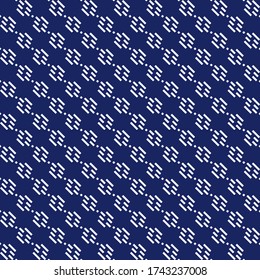Seamless pattern. Diagonal lines, diamonds ornament. Angled stripes, rhombuses motif. Striped, dotted backdrop. Tilted strokes, dots wallpaper. Slanted dashes, squares background. Vector illustration