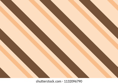 Seamless pattern with diagonal lines. Traditional background for print on fabric, textile, surface, gift wrapping. Brown, beige, pink color. Vector illustration