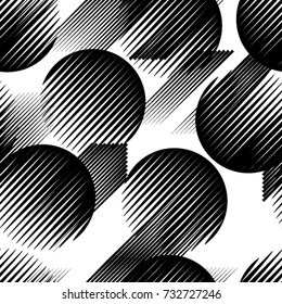 Seamless pattern with diagonal, oblique, slanting parallel speed lines.Triangles
 unusual poster Design .Black Vector stripes .Geometric shape. Geometrical Endless texture  .Repeating background .