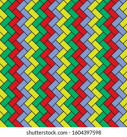 seamless pattern of diagonal rectangle. geometric polygonal pattern.