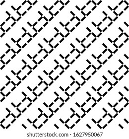 Seamless pattern. Diagonal rectangles background. Linear ornament. Angled strokes motif. Slanted dashes image. Blocks backdrop. Tilted slabs wallpaper. Digital paper, textile print. Vector.