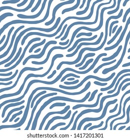 Seamless pattern with diagonal waves. Design for backdrops with sea, rivers or water texture. Repeating texture. Figure for textiles. Print for the cover of the book, postcards, t-shirts.