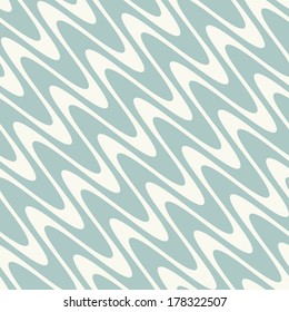 Seamless pattern with diagonal wavy stripes. Repeating background with waves. Stylish print