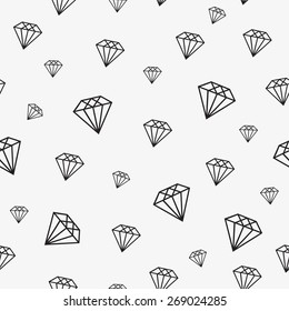 seamless pattern diamond crystals