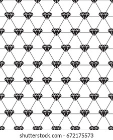 Seamless pattern in diamonds