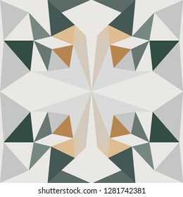 seamless pattern. Diamonds. Abstraction. Multicolored triangles on a white background. Banner. The background