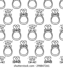 Seamless pattern with diamonds. Seamless pattern in Black And White color