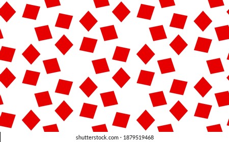 Seamless pattern with Diamonds card suit. Endless background. Vector illustration.
