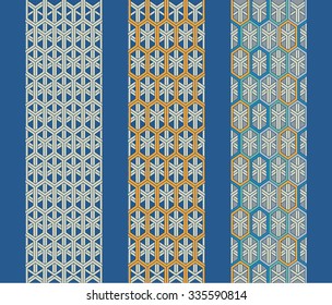 Seamless pattern. Diamonds. Color and monochrome
