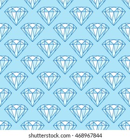 Seamless pattern with diamonds. Good for textile fabric design, wrapping paper and website wallpapers. Vector illustration.