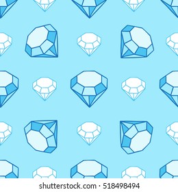 Seamless pattern with diamonds. Good for textile fabric design, wrapping paper and website wallpapers. Vector illustration.
