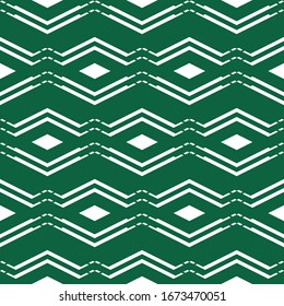 Nahtloses Muster. Diamanten, zackige Streifen-Ornamente. Busse, Zickzacklinien, Hintergrund. Ethnische Tapete. Folkloremotiv.Formen, Hintergrund. Digitales Papier, Webdesign, Stoffdruck, abstrakt. Vektorillustration.