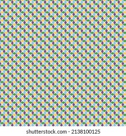 Seamless pattern of diamonds on a white background.