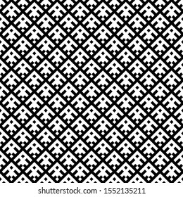Seamless pattern. Diamonds, shapes wallpaper. Abstract backdrop. Rhombuses, figures ornament. Folk motif. Checks, signs illustration. Geometric background. Digital paper, textile print, web design