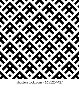 Seamless pattern. Diamonds, shapes wallpaper. Rhombuses, figures ornament. Geometric background. Abstract backdrop. Checks, signs illustration. Folk motif. Digital paper, textile print, web design.