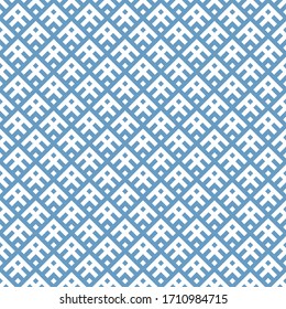 Seamless pattern. Diamonds, shapes wallpaper. Rhombuses, figures ornament. Geometric background. Abstract backdrop. Folk motif. Checks, signs illustration. Digital paper, textile print, web design