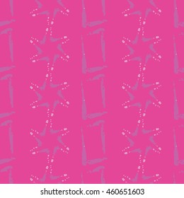 Seamless pattern of diamonds and stars