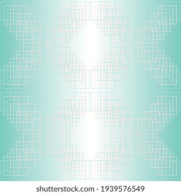 Seamless pattern with a diamond-shaped pattern on a blue background that turns into white.