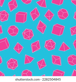 Seamless pattern of dice for board games.