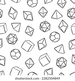 Seamless pattern of dice for board games. svg