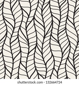 Seamless pattern of different braids. Endless stylish texture