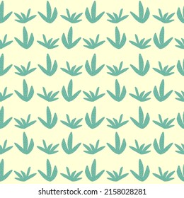 seamless pattern with different cactus. Bright repeated texture with green cacti. Natural hand drawing background with desert plants.