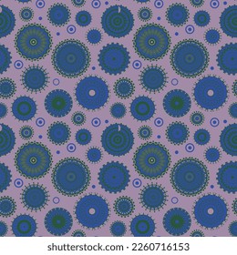 Seamless pattern with different circles.  Vector file for designs.
