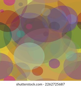 Seamless pattern with different circles. Vector file for designs.