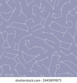 Seamless pattern with different constellations