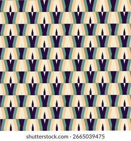 Seamless pattern different designs with different color combination