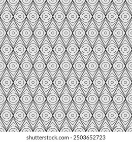seamless  pattern of different geometric shapes