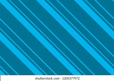 Seamless pattern. Different shades of beautiful blue color. Striped diagonal pattern for printing on fabric, paper, wrapping, scrapbooking, websites Background with slanted lines Vector illustration