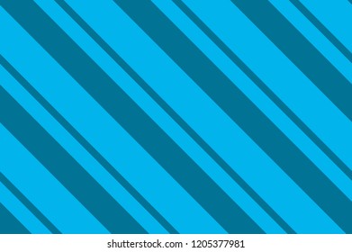 Seamless pattern. Different shades of beautiful blue color. Striped diagonal pattern for printing on fabric, paper, wrapping, scrapbooking, websites Background with slanted lines Vector illustration