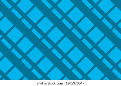 Seamless pattern. Different shades of beautiful blue color. Striped diagonal pattern for printing on fabric, paper, wrapping, scrapbooking, websites Background with slanted lines Vector illustration