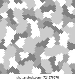 Seamless pattern with digital camouflage. Modern fashion vector trendy camo design.