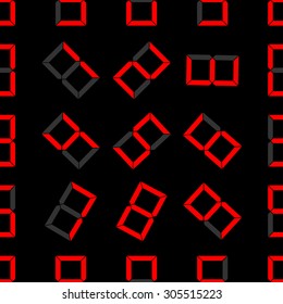 seamless pattern with digital number