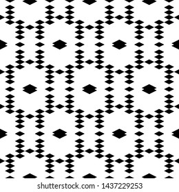 Seamless pattern. Digital paper, web designing, textile print. Rhombuses, figures ornament. Simple shapes wallpaper. Geometrical backdrop. Polygons background. Vector.