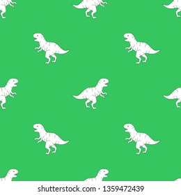 seamless pattern of dinosaur